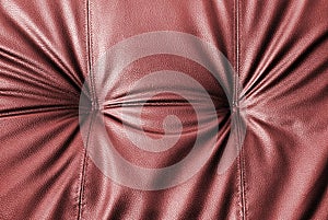 Close up of leather of sofa