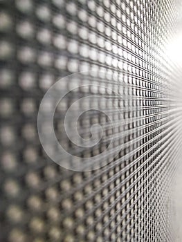 Close-up of an LED display panel