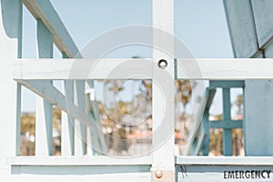 Close Up of Lifeguard Tower