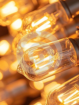 Close-Up of Light Bulbs