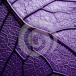 Close Up Lilac Leaf: Organic Contours, Uhd Nature Photography