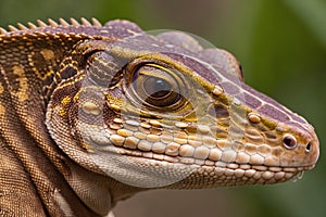 Close-up lizard head