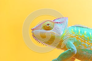 A close up of a lizard with an isolated background