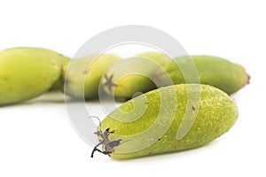 Close up of the local carambola fruit, also known as buah belimbing assam or belimbing wuluh in Malaysia and Indonesia