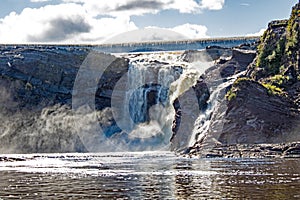 Close-Up Look At A Portion Of Chutes De La Chaudiere photo