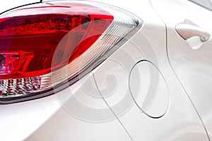 Close up look of a taillight