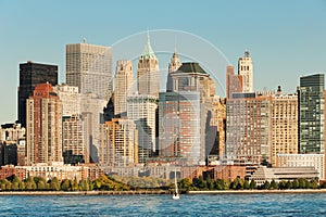 Lower Manhattan West side and Financial District highrises photo
