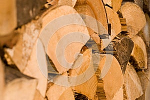 Close-up lumber wood