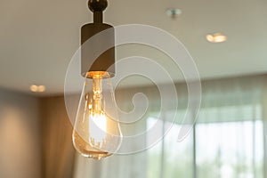 close up of luxury light bulbs in a living room