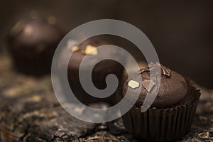 Food : Close up of luxury, small cupcakes. 15 photo