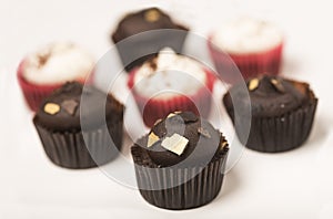 Food : Close up of luxury, small cupcakes. 13 photo