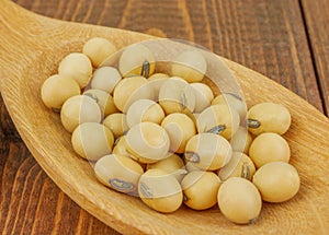 Close up,macro a group of soybeans