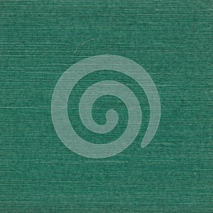 Close up macro photo of rich green colour texture hessian burlap sack jute linen sisal fiber weave