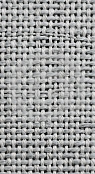 Close-up Macro Texture of Grey and White Woven Fabric