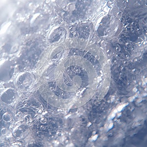 Close-up macro of translucent bubble wrap creating a clean abstract pattern