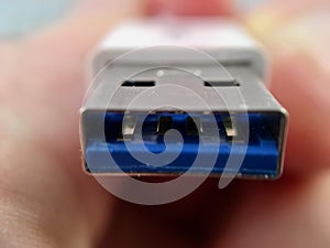 Close Up / Macro of USB