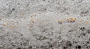 Abstract Macro Texture of Soap Bubbles