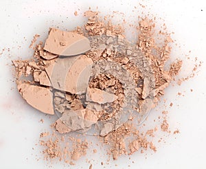 Close up of a make up powder