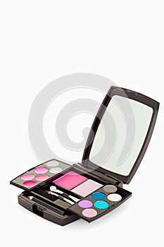 Close up of a makeup palette