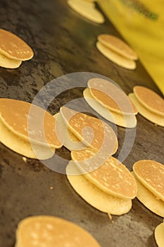 Close up making pancake for snack