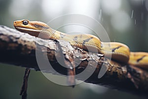 close-up of mamba scales on a limb