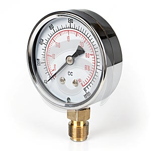 Manometer instrument isolated on white background