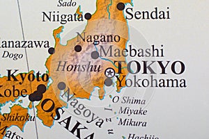 Map of Tokyo Japan
