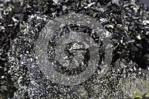 Close up on a Marcasite mineral stone