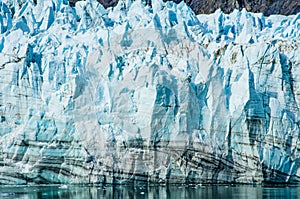 Close-up of Margerie Glacier in Alaska