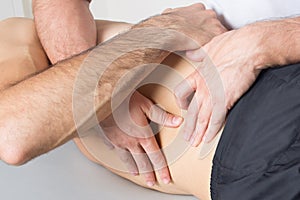 Close up of a massage