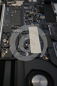 The components of an electric circuit