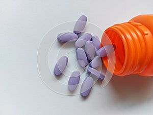 Medical violet pills
