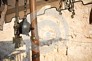 Close Up Of Medieval Instruments at Medieval Village Festival