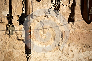 Close Up Of Medieval Instruments at Medieval Village Festival