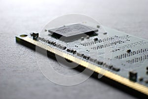 Close up memory board with SMD chip