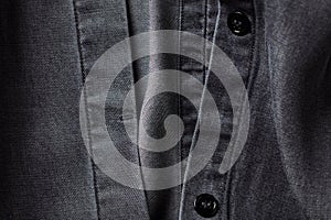 Close up of Men`s shirt.