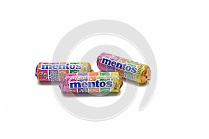 Close up mentos packaging
