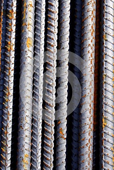 Close up of metal bars