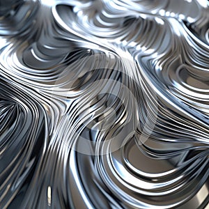 Close-Up of Metal Surface With Intricate Patterns
