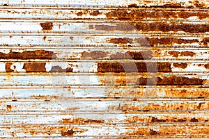 Close-up metallic pattern of rusty gate