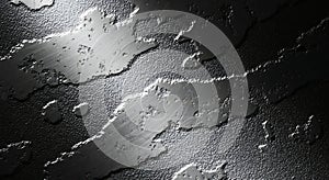 Close-up of metallic surface with textured and scratched patterns