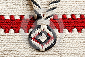 Handmade Woven Textile Detail