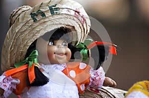 Close up of Mexican Souvenir Dolls