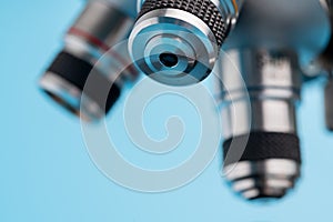 Close up of Microscope in a laboratory