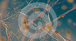 Microscopic View of Algae