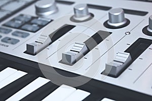 Close up MIDI Controller photo