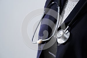 close up midsection of women and stethoscope