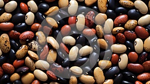 close up of mixed beans