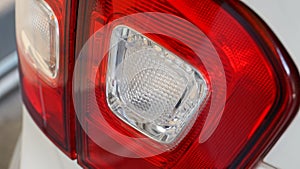 Close up of modern car taillights