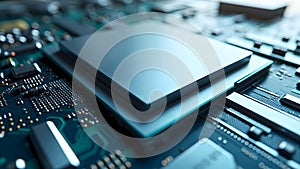 Close-up of a Modern Computer Processor